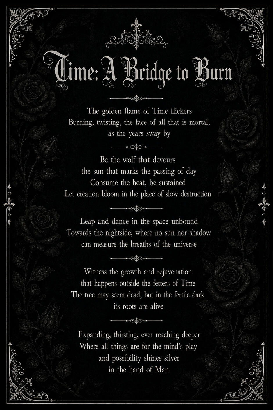 Time: A Bridge to Burn